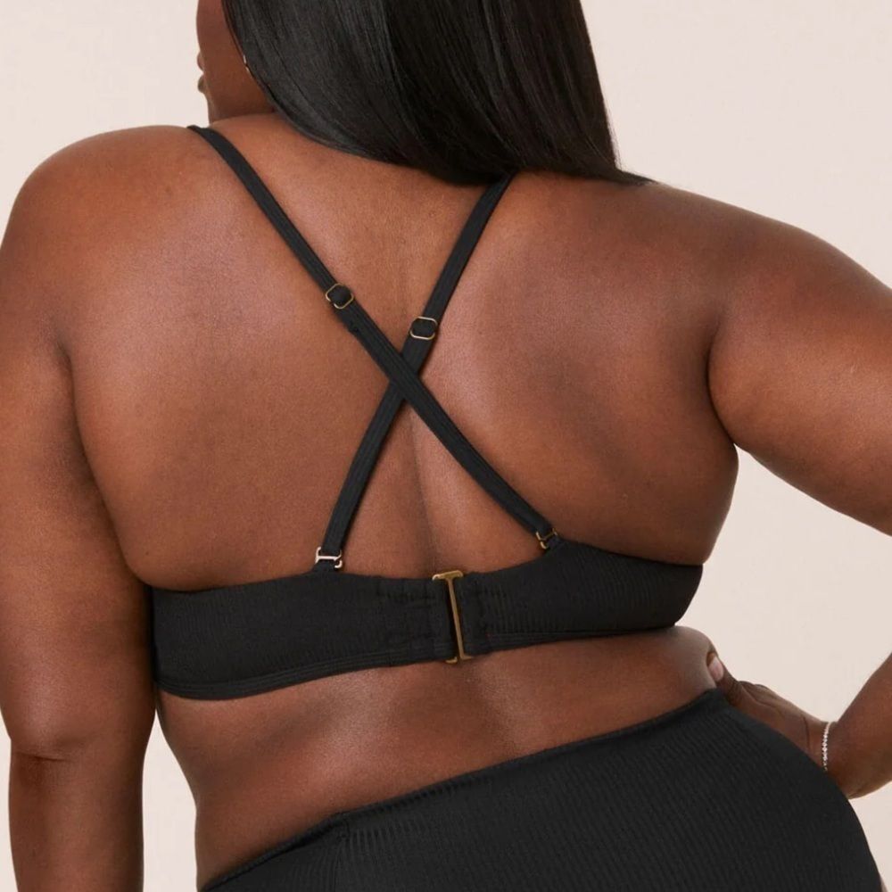 Andies swim Valencia Top ribbed black XXL - Picture 2 of 5